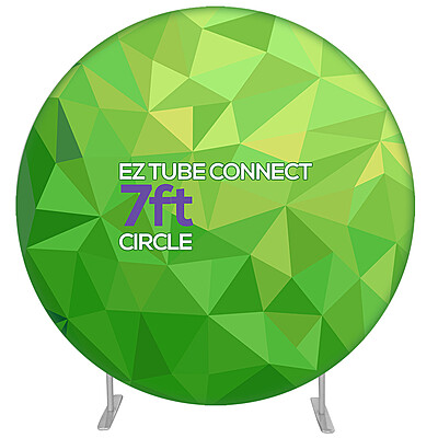 7ft Tension Fabric Circle (Double Side Print)