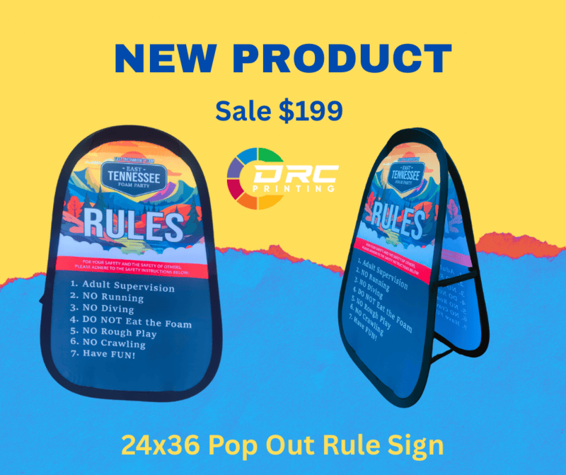 Foam Rule Sign (Pop Out Banner) Foam Rule Sign (Pop Out Banner)