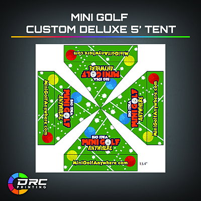 5ft Mini Golf Custom Deluxe Tent
