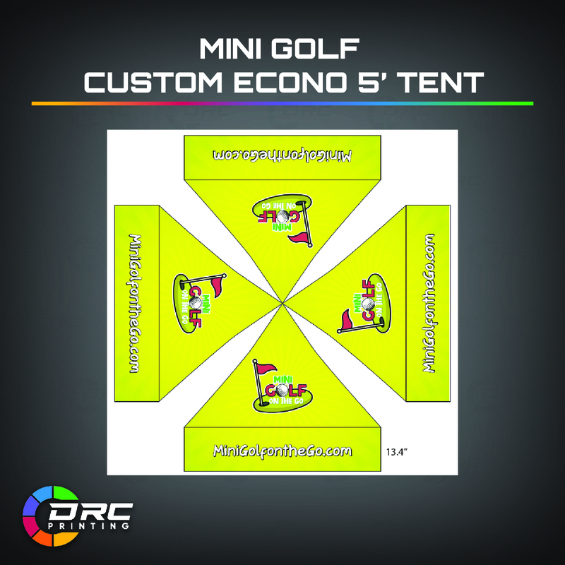 5ft Econo Custom Mini Golf Tent 5ft Econo Custom Mini Golf Tent
