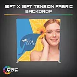 10ft x 10ft Tension Fabric Backdrop (Single or Double Side Print)