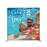 8ft Tension Fabric Backdrop (Single or Double Side Print)